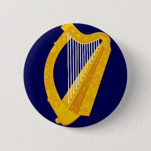 Badge Rond 5 Cm Armoiries de l'Irlande