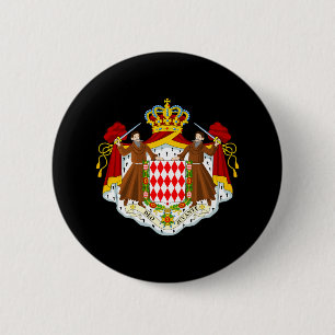 Badge Rond 5 Cm Armoiries de Monaco