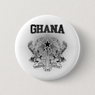 Badge Rond 5 Cm Armoiries du Ghana