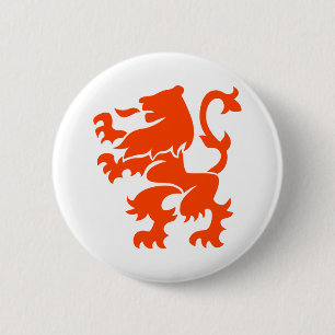 Badge Rond 5 Cm Armoiries du Lion néerlandais