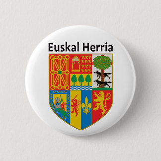Badge Rond 5 Cm Armoiries du Pays basque (Euskal Herria),