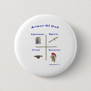 Badge Rond 5 Cm Armor de Dieu