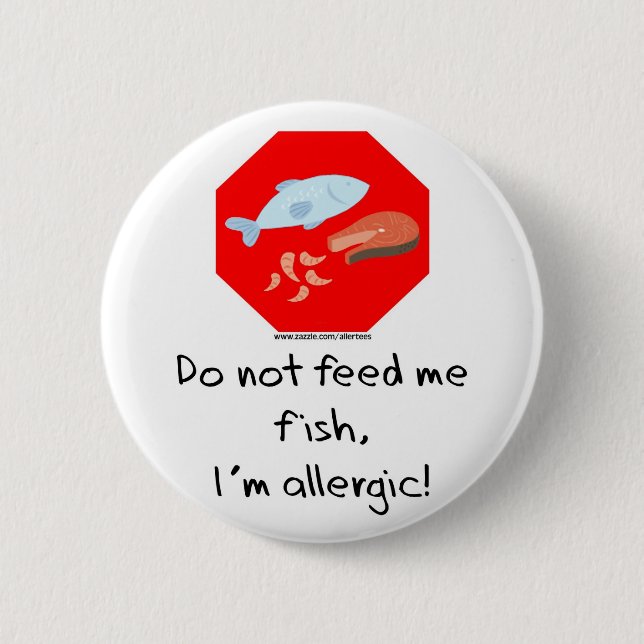 Badge Rond 5 Cm Arrêt de poissons (Devant)