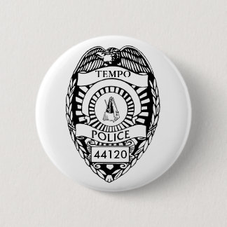 Badge Rond 5 Cm Arrêt ! Police de rythme !