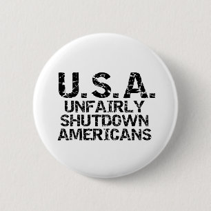 Badge Rond 5 Cm Arrêter injustement les Américains