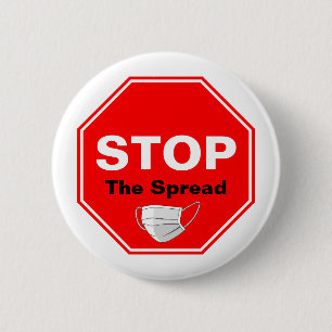 Badge Rond 5 Cm ARRÊTER LA Propagation