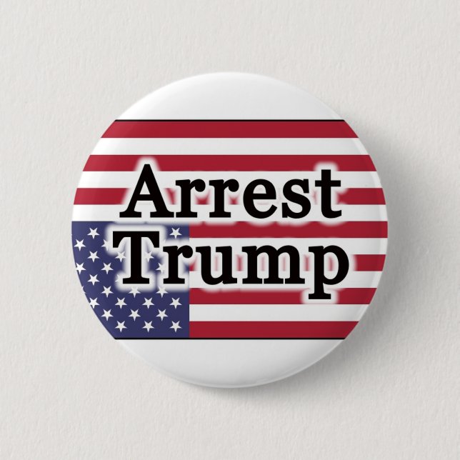 Badge Rond 5 Cm Arrêter Trump (Devant)