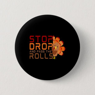 Badge Rond 5 Cm Arrêtez De Déposer Et De Pirater Les Rouleaux Turq
