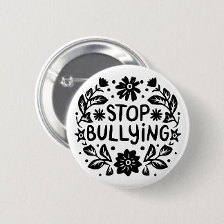 Badge Rond 5 Cm Arrêtez d'intimider l'anti-intimidation contre l'i