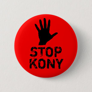 Badge Rond 5 Cm Arrêtez Kony