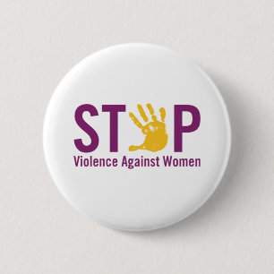 Badge Rond 5 Cm Arrêtez la violence contre des femmes