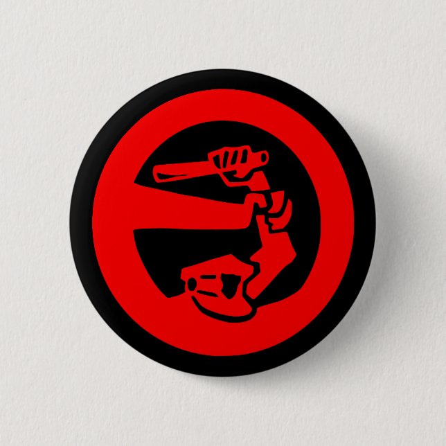 Badge Rond 5 Cm Arrêtez la violence de police (Devant)