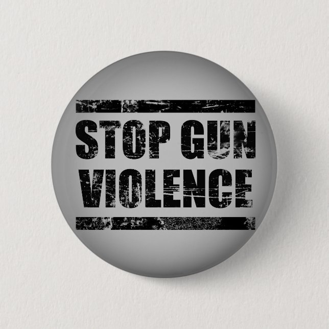Badge Rond 5 Cm Arrêtez le bouton de violence armée (Devant)