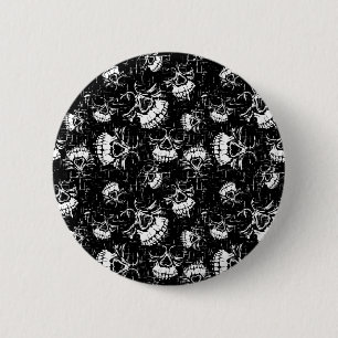Badge Rond 5 Cm arrière - plan du crâne