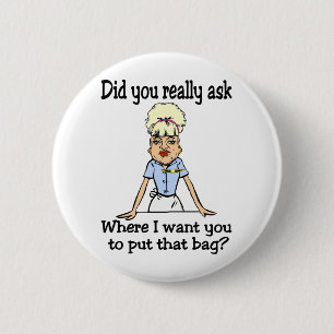 Badge Rond 5 Cm Arrimez le sac