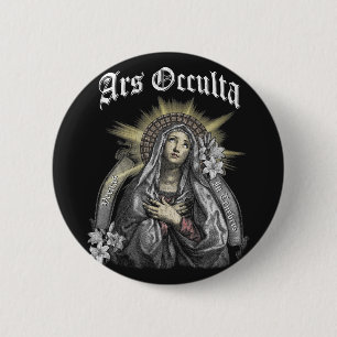 Badge Rond 5 Cm Ars Occulta - Gothique Streetwear Design