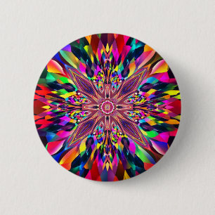 Badge Rond 5 Cm art Abstrait