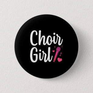 Badge Rond 5 Cm Art choral pour filles femmes chorale chant chœur
