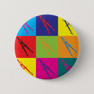 Badge Rond 5 Cm Art de bruit d'architecture