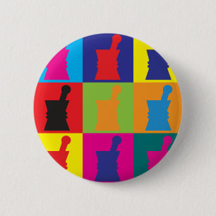 Badge Rond 5 Cm Art de bruit de pharmacologie