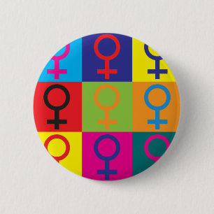 Badge Rond 5 Cm Art de bruit du féminisme