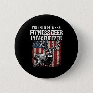 Badge Rond 5 Cm Art de chasse amusant au cerf pour hommes femmes f
