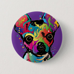 Badge Rond 5 Cm Art de chiwawa