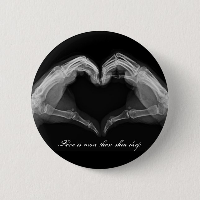 Badge Rond 5 Cm Art de rayon X (Devant)