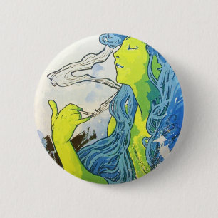 Badge Rond 5 Cm Art déco d'Alphonse Mucha