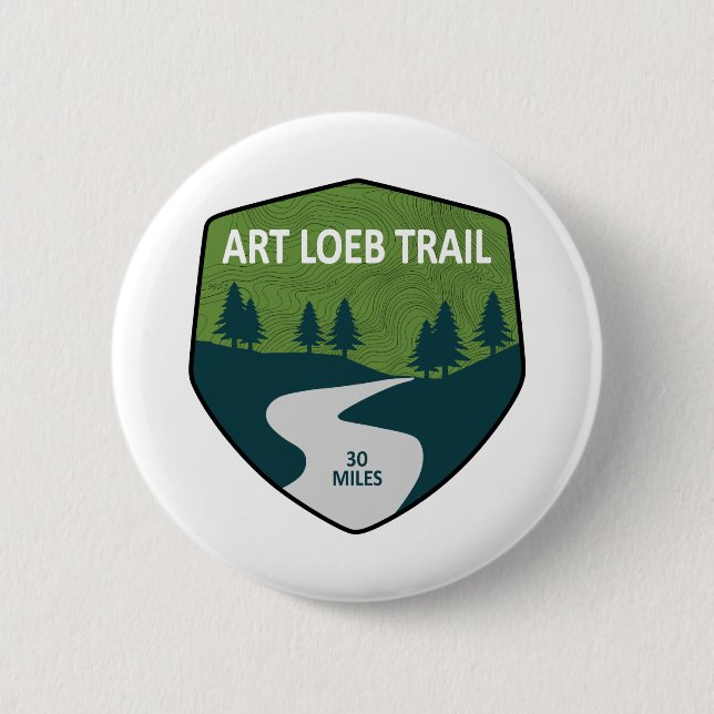 Badge Rond 5 Cm Art Loeb Trail Caroline du Nord (Devant)