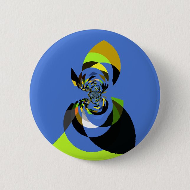 Badge Rond 5 Cm Art Vector Design pour femme africaine Imprimer (Devant)