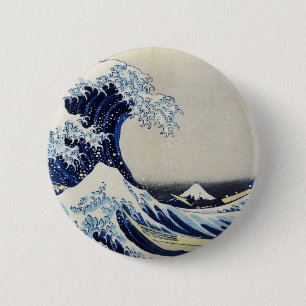 Badge Rond 5 Cm Art vol.4 d'Ukiyoe de Japonais