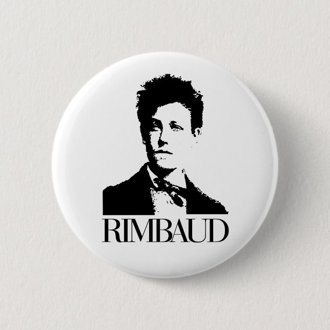 Badge Rond 5 Cm Arthur Rimbaud (Devant)