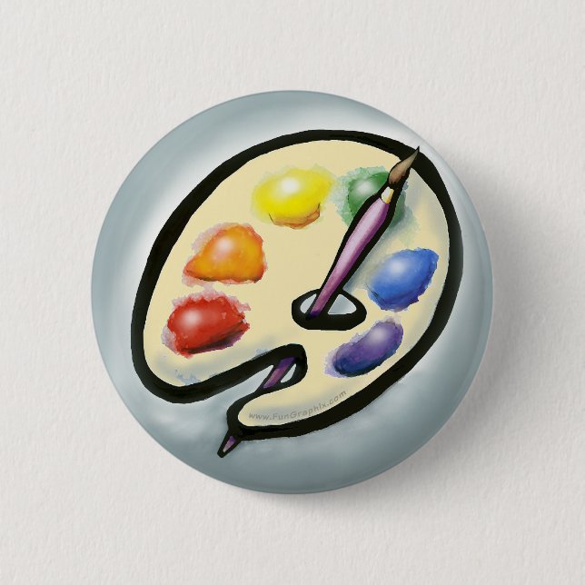 Badge Rond 5 Cm Artiste (Devant)
