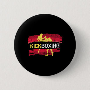 Badge Rond 5 Cm Arts martiaux de kickboxing