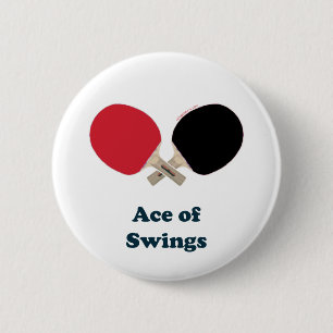 Badge Rond 5 Cm As de ping-pong d'oscillations