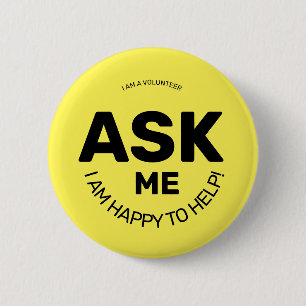 Badge Rond 5 Cm Ask me a question  