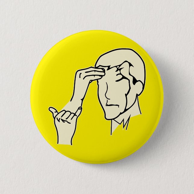 Badge Rond 5 Cm ASL Why You So Stupide © (Devant)