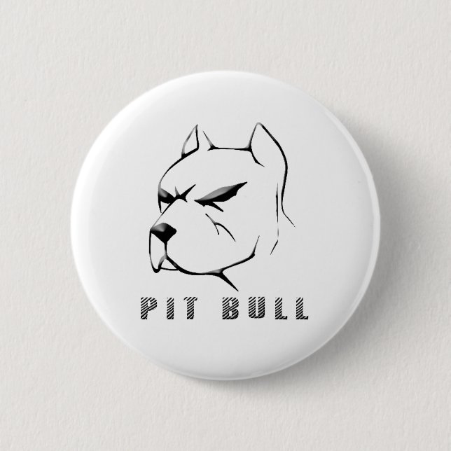 Badge Rond 5 Cm Aspiration de Pitbull (Devant)