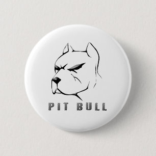 Badge Rond 5 Cm Aspiration de Pitbull