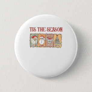 Badge Rond 5 Cm Assaisonnement Crevettes Fête Fruits de Mer Homard