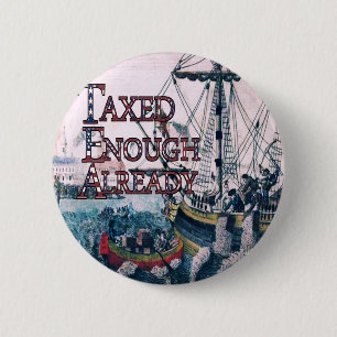 Badge Rond 5 Cm Assez taxé Déjà T-shirts et cadeaux, Magnets,