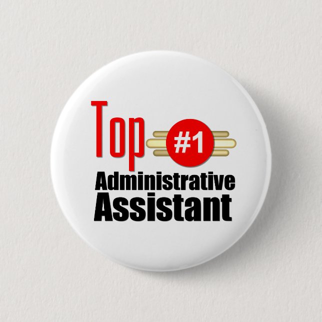 Badge Rond 5 Cm Assistant administratif supérieur (Devant)