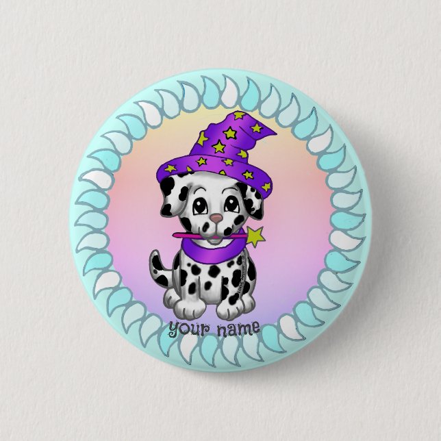 Badge Rond 5 Cm Assistant Chien Chien de Chien de Chien (Devant)