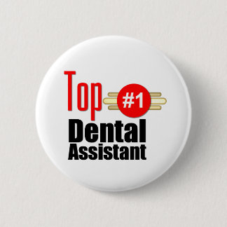 Badge Rond 5 Cm Assistant dentaire supérieur