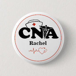 Badge Rond 5 Cm Assistant infirmier certifié CNA personnalisé