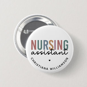 Badge Rond 5 Cm Assistant infirmier personnalisé