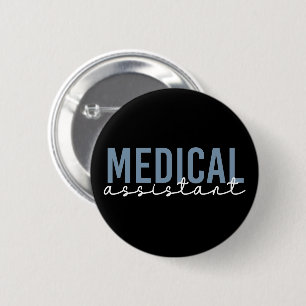 Badge Rond 5 Cm Assistant Médicale MA   Assistant clinique