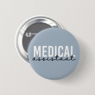 Badge Rond 5 Cm Assistant Médicale MA   Cadeau de l'assistant clin