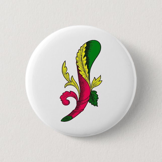 Badge Rond 5 Cm Asso di Bastoni (Devant)